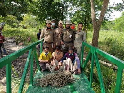 সুন্দরবনে হরিণের ফাঁদসহ তিন চোরা শিকারি আটক সুন্দরবনে হরিণের ফাঁদসহ তিন চোরা শিকারি আটক